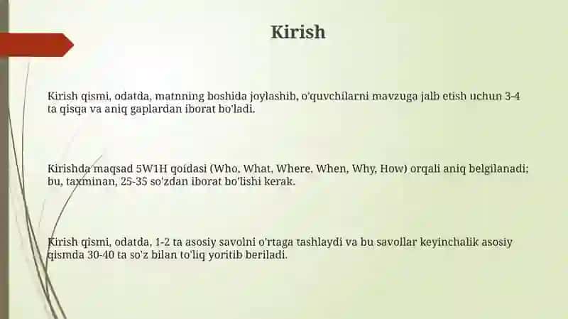 So'z turkumlarini o'rgatish usullari 3