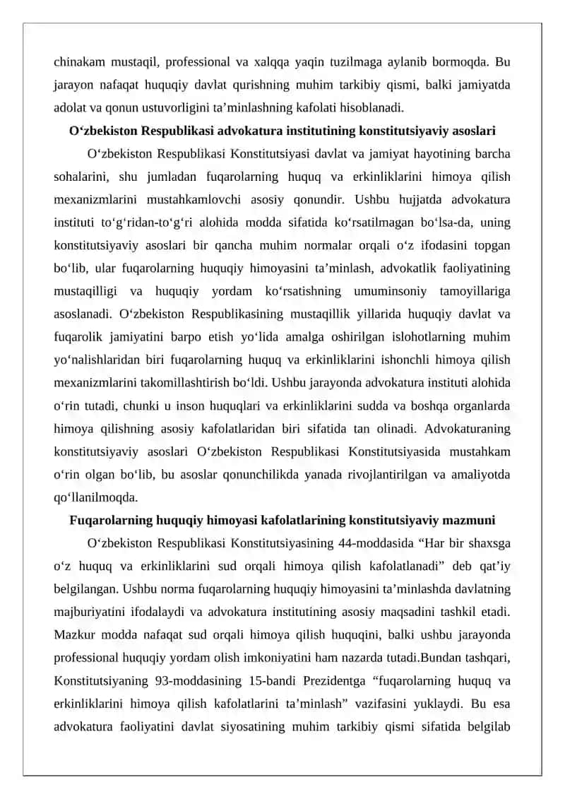 Advokatura institutining isloh etilishi 3
