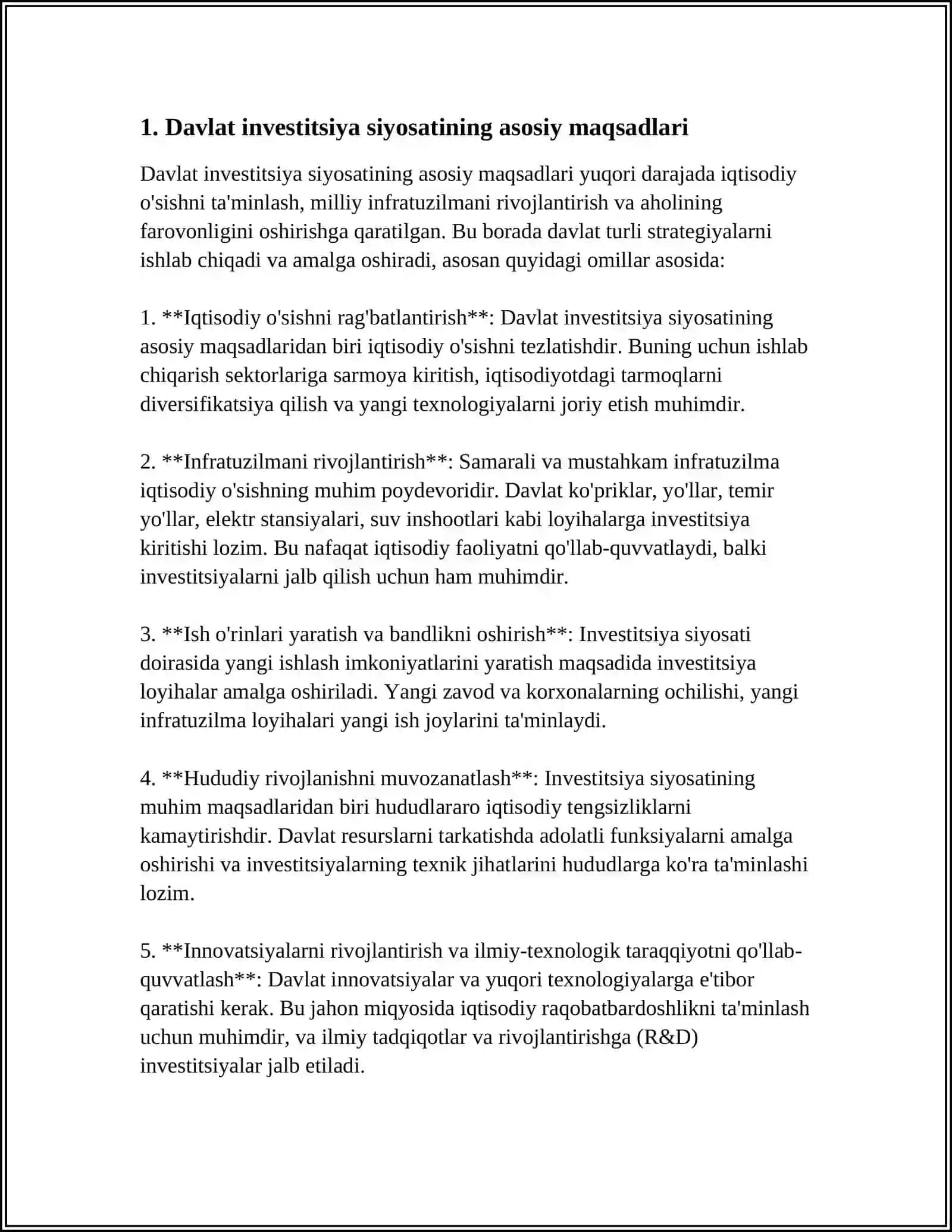 DAVLATNING INVESTITSIYA SIYOSATI 3