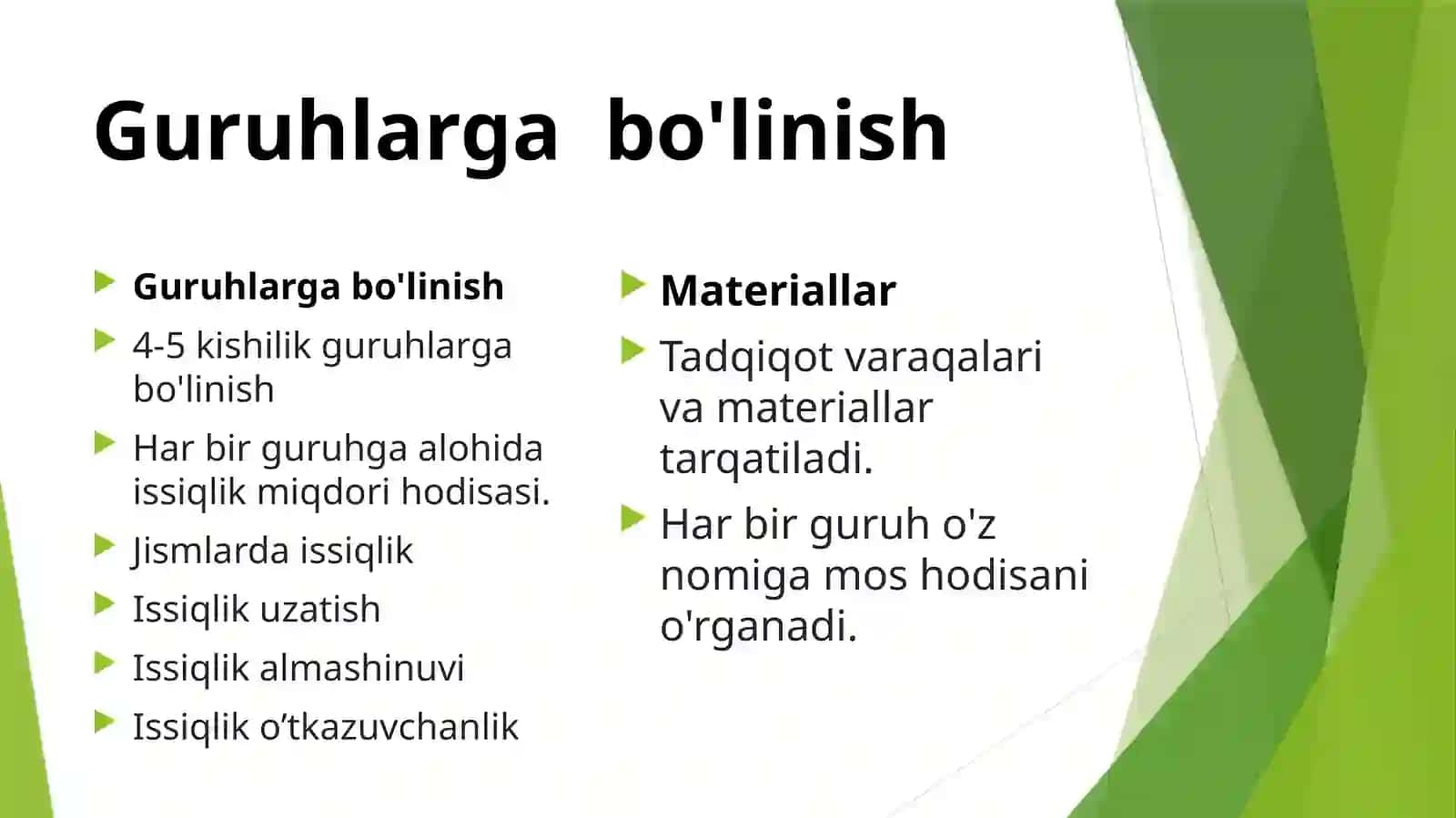 Issiqlik miqdori 3