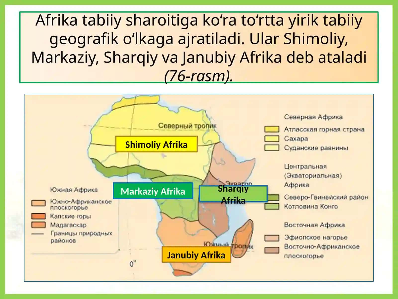 5.7.Tabiiy geografik o‘lkalari. Materik tabiatiga insonning ta’siri 3