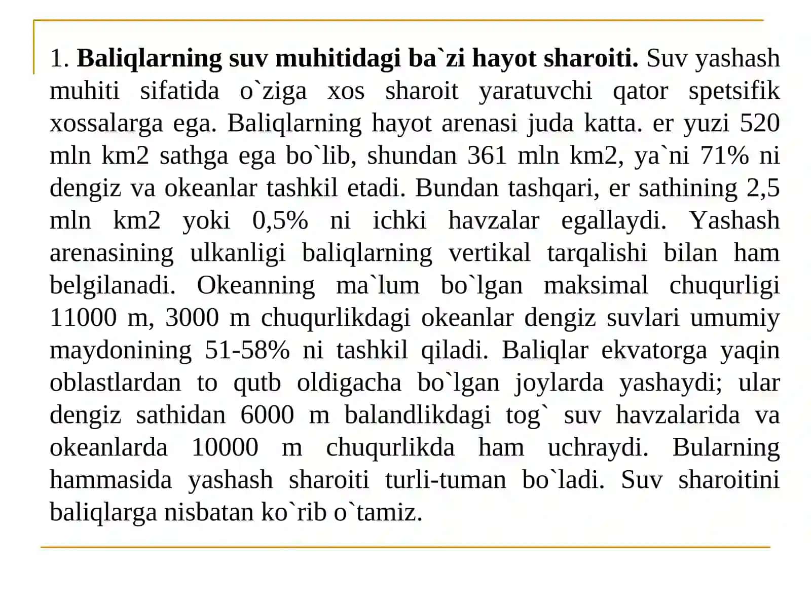 Baliqlar ekologiyasi 3