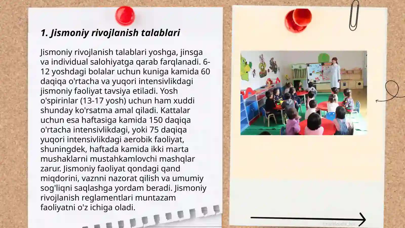 Jismoniy rivojlanish talablari 3