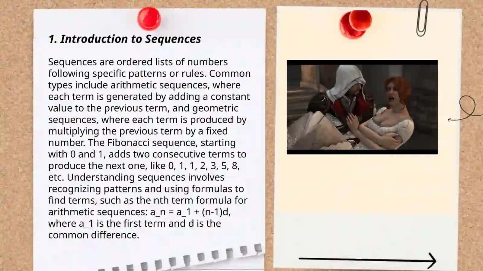Sequence of lessons 3