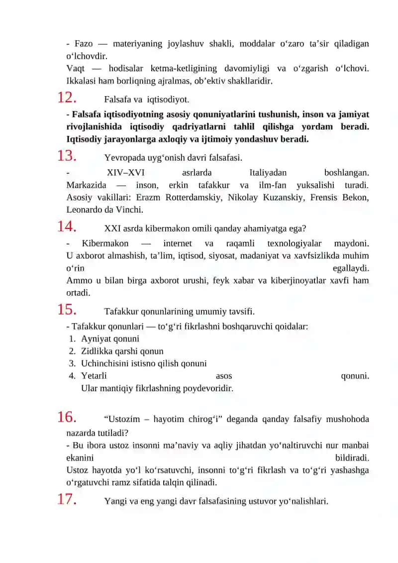 Falsafa fanining predmeti, funksiyalari 3