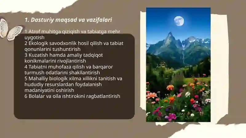 Tabiat bilan tanishtirish dasturining mohiyati 3