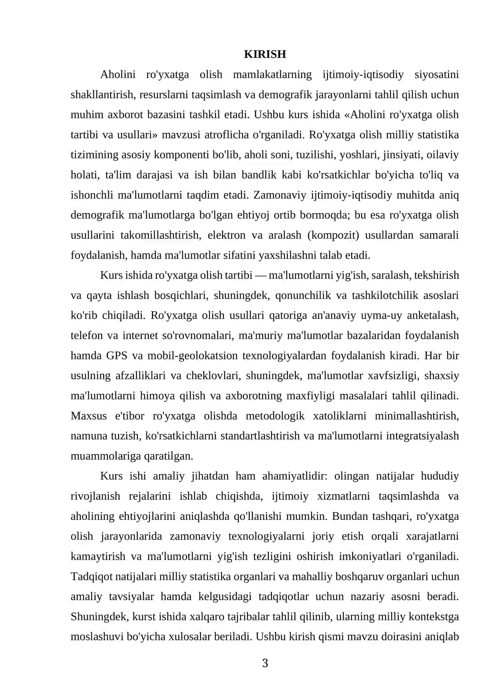 AHOLINI RO'YXATGA OLISH TARTIBI VA USULLARI 3
