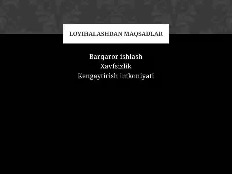 Tarmoqni loyihalash 3