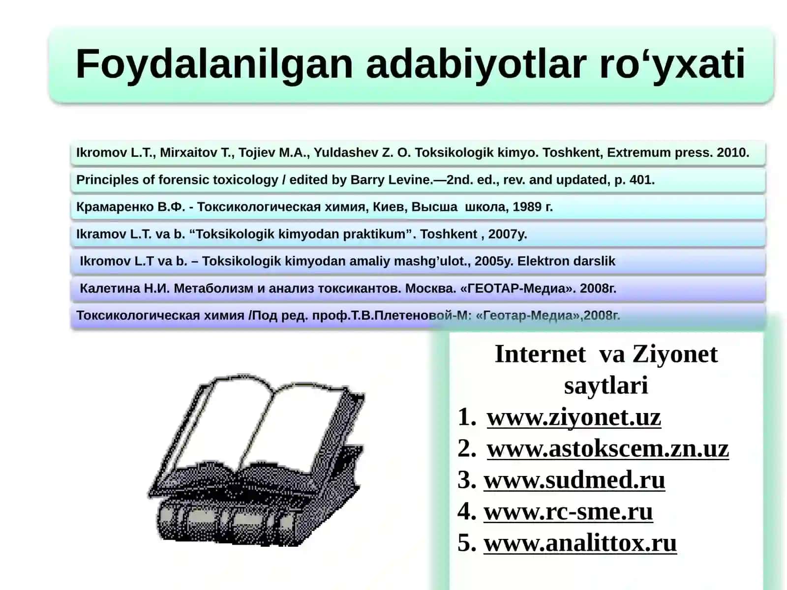 ZAHARLI MODDALARNI BIOLOGIK OB’EKTDAN QUTBLI ERITUVCHILAR YORDAMIDA AJRATIB OLISH USULLARI 3