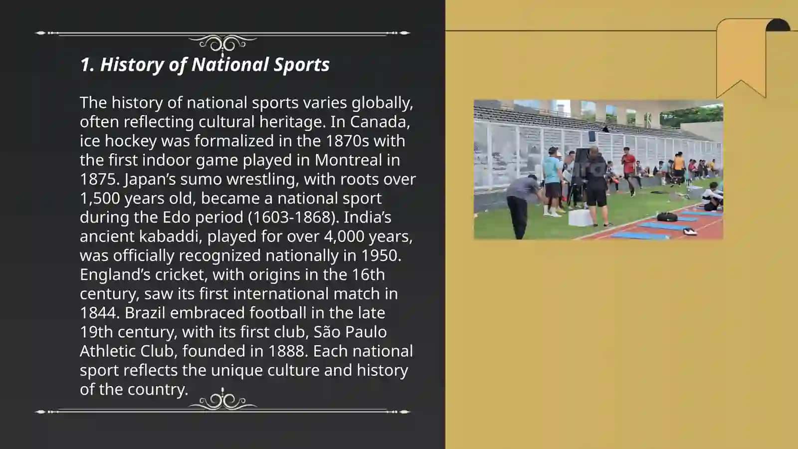 National Sports History around the World 3