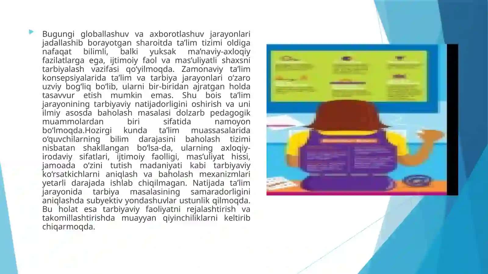 Ta’lim jarayonining tarbiyaviy natijadorligini baholash 3