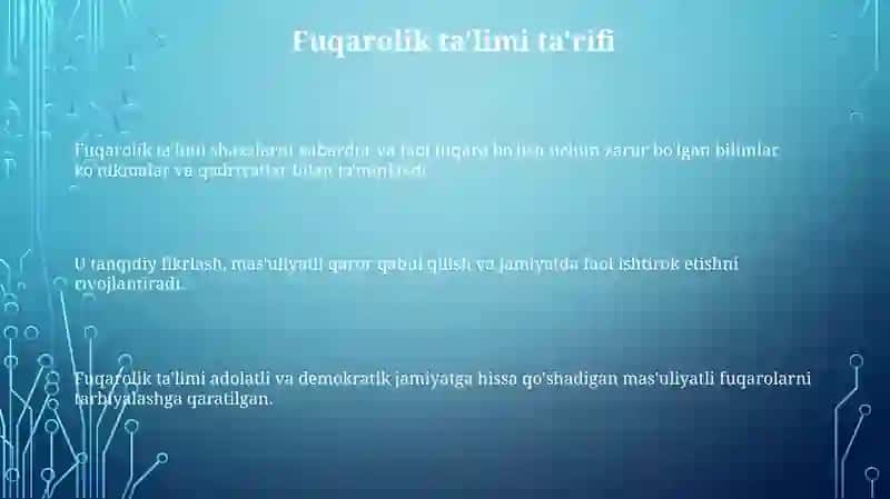 Fuqarolik tarbiyasi 3