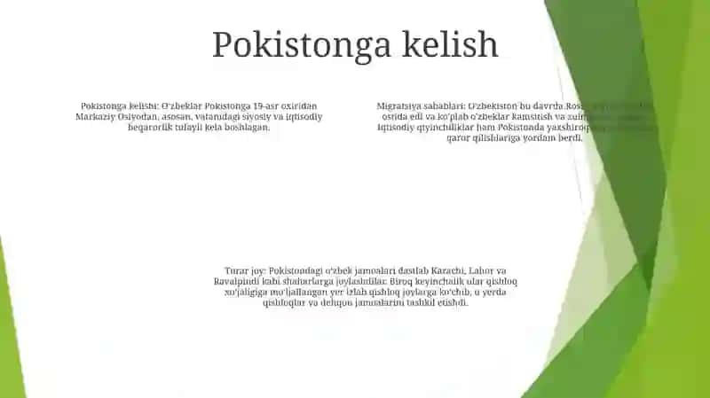 Pokiston O'Zbeklari Xix-Xx Asrlarda 3
