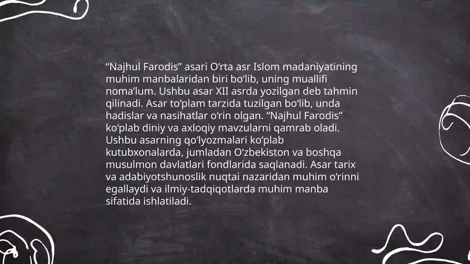 Sayfi saroyining “Najhul Farodis” asariga 3