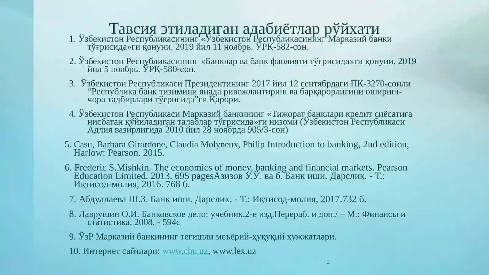 «БАНК ИШИ» ФАНИДАНпрезентация 3