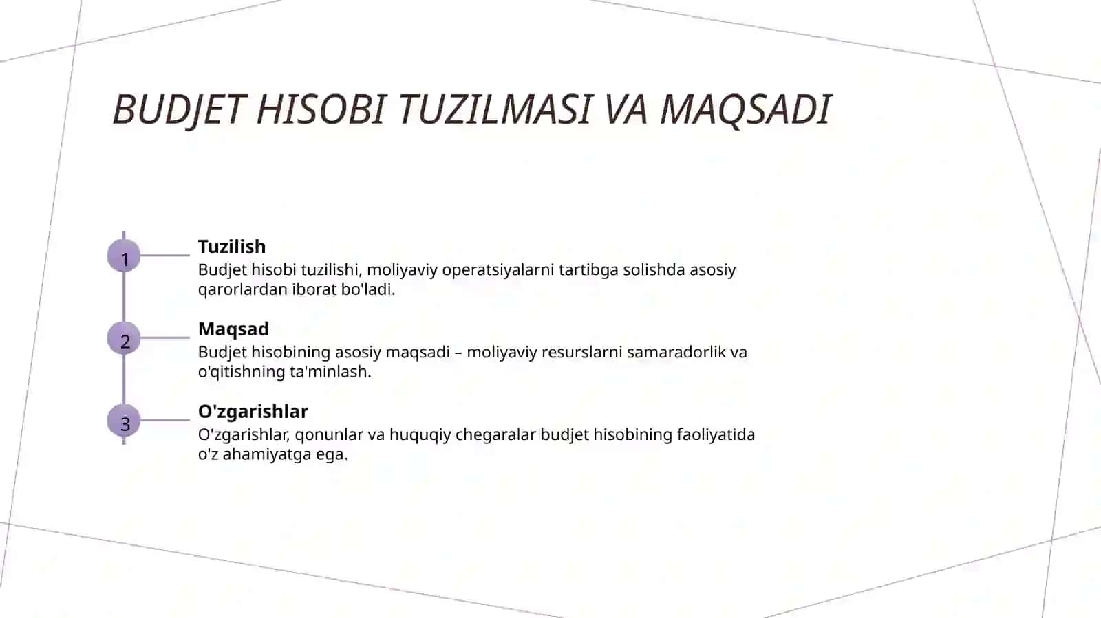 Budjet hisobining huquqiy asoslari 3