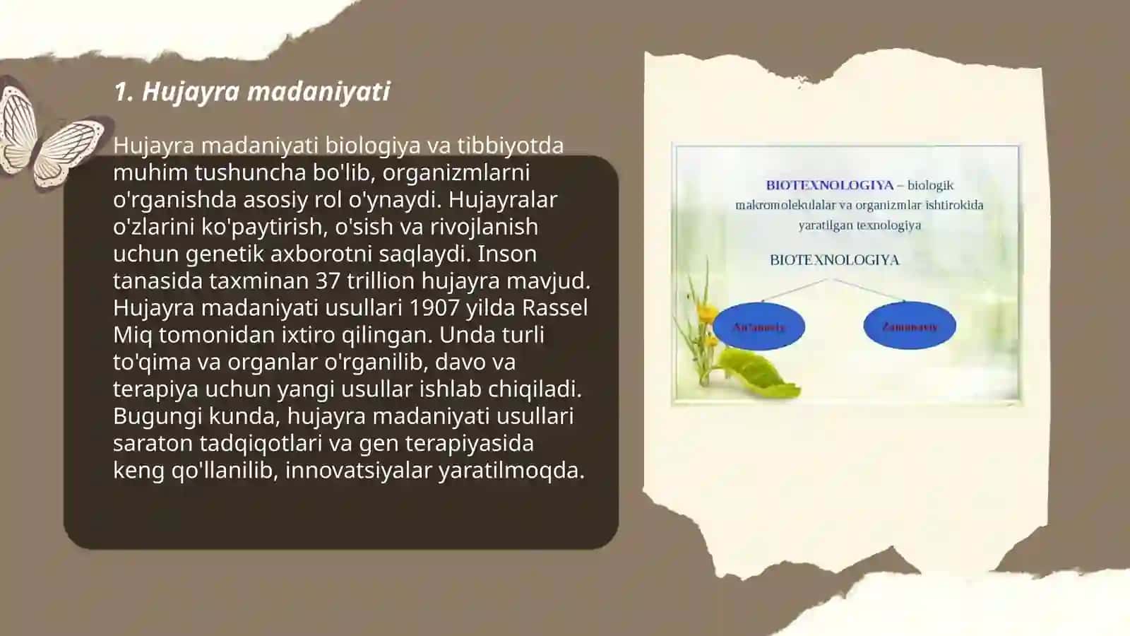 Hujayra biotexnologiyasi 3