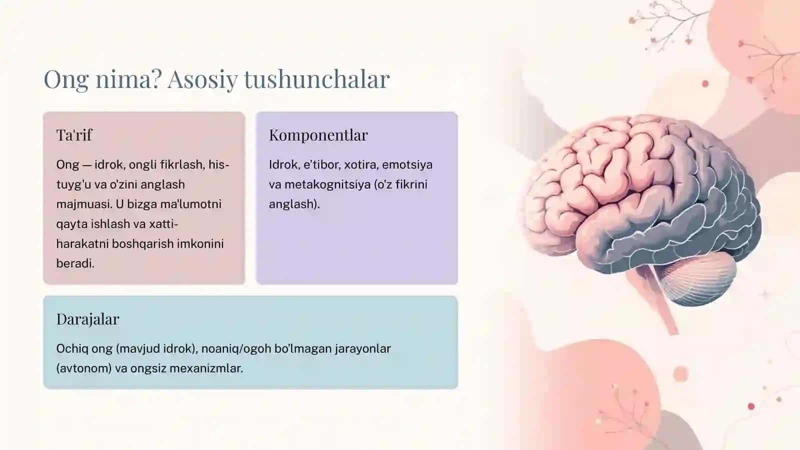Ong tuzilmasi to’g’risida tushuncha 3