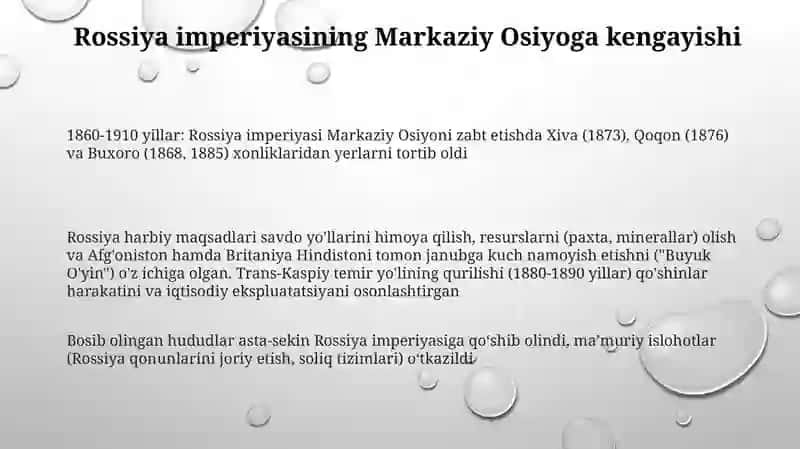 Rossiya imperiyasining Oʻrta Osiyoga harbiy yurishlari 3