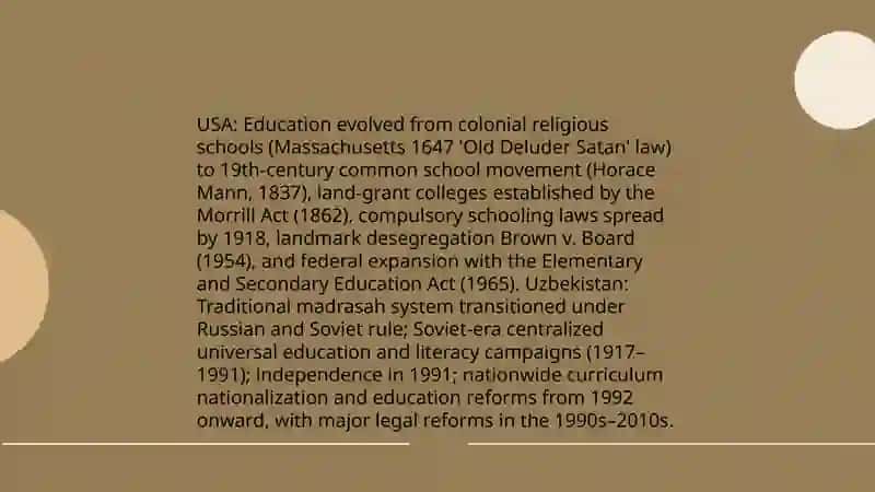 Educational systems of the USA and Uzbekistan 3