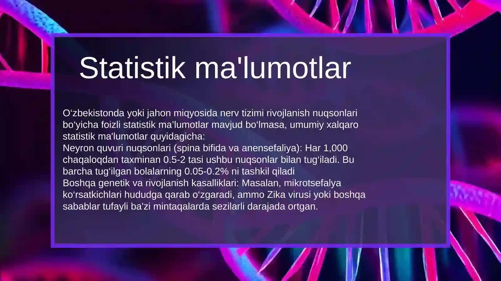 Nerv sistemasi rivojlanish nuqsonlari 3
