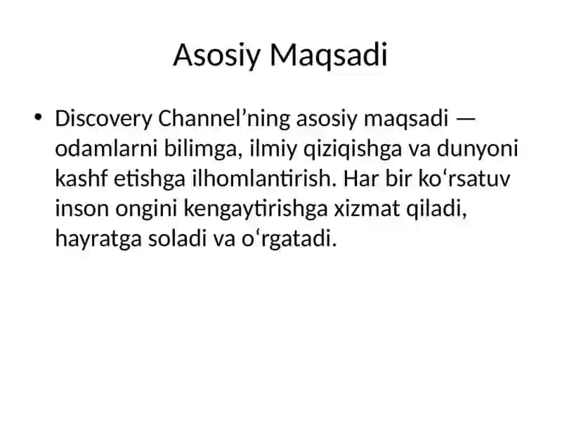 Discovery Channel – Ilm-fan va Sarguzasht Olami 3