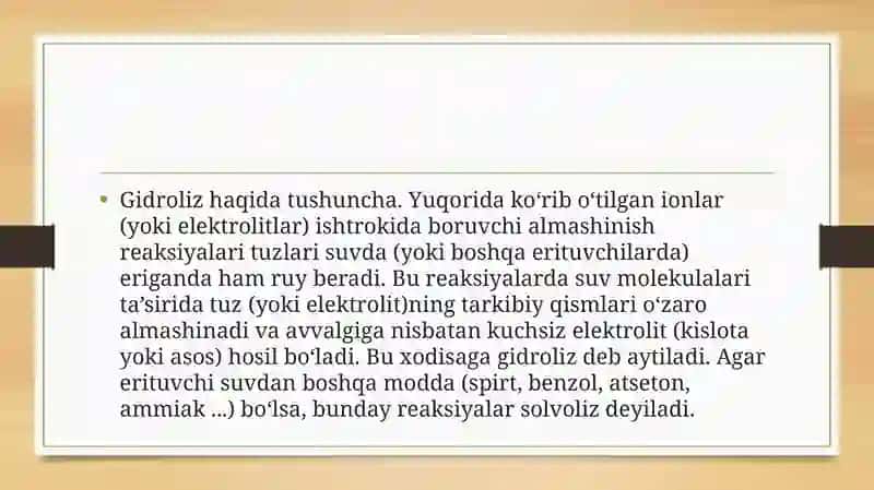 tuzlar gidrolizi 3