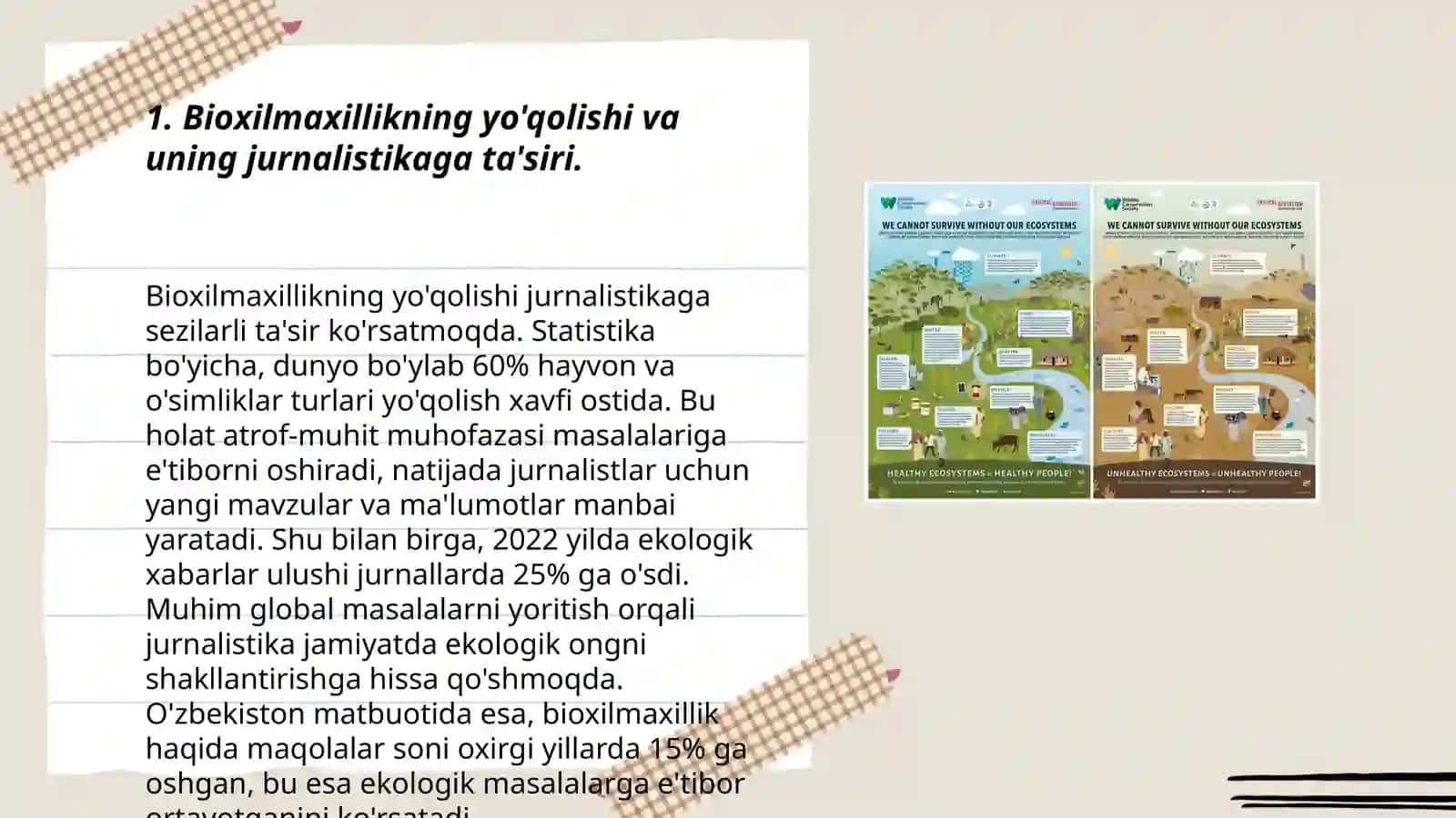Bioxilmaxillikning yo’qolishi va jurnalistika 3