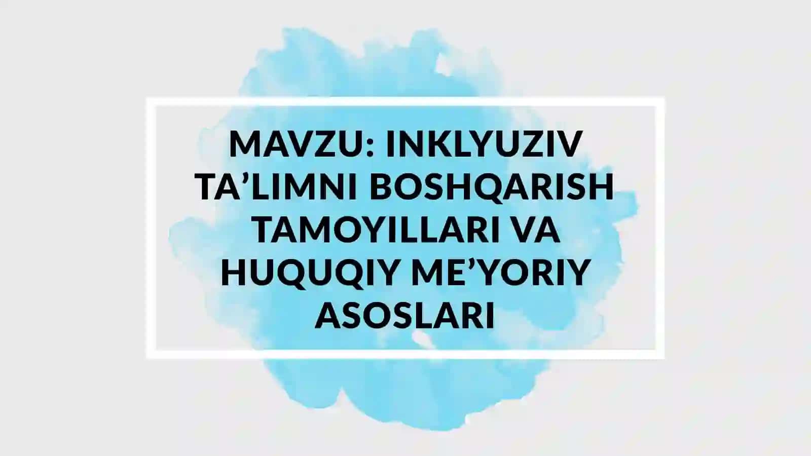 Gospital Pedagogika fanidan mustaqil ish 3