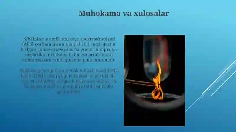 Nikelning analitik kimyosi 3