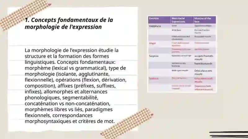 Morfologie de l'expression 3