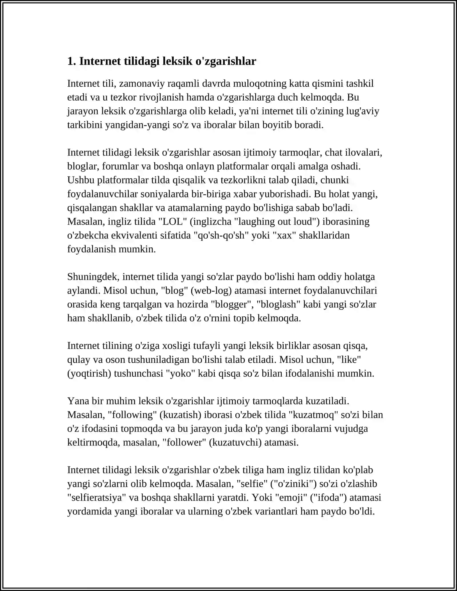 INTERNET TILI,OMMAVIY AXBOROT VOSITALARI 3