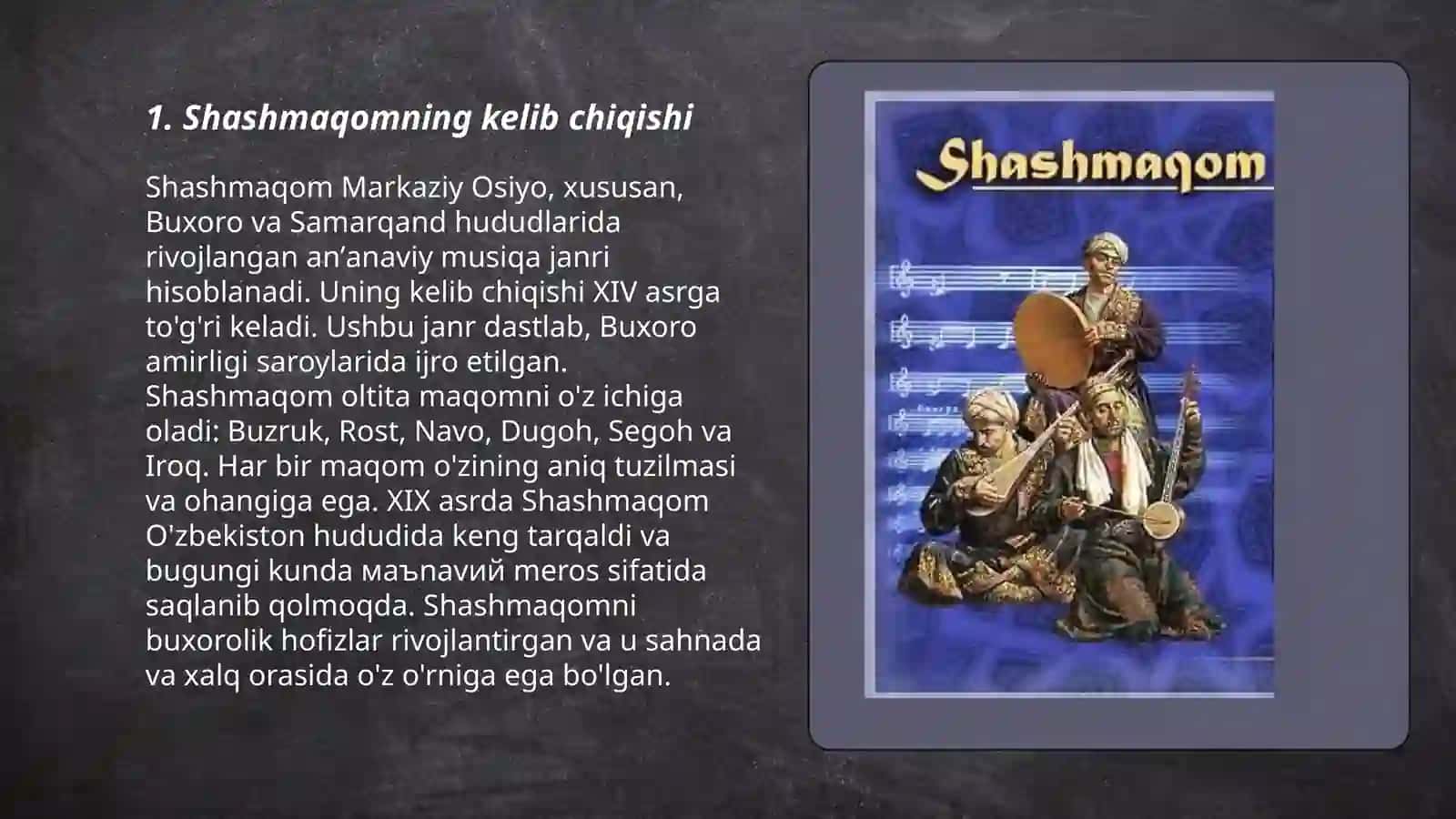 Shashmaqom va maqom 3