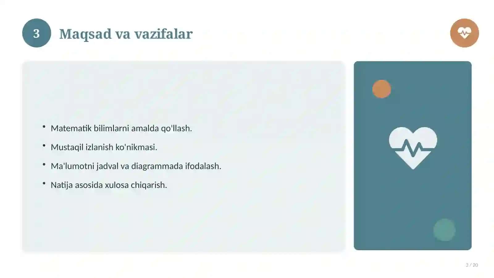 Matematika fanidan 7-sinf loyiha ishi 3
