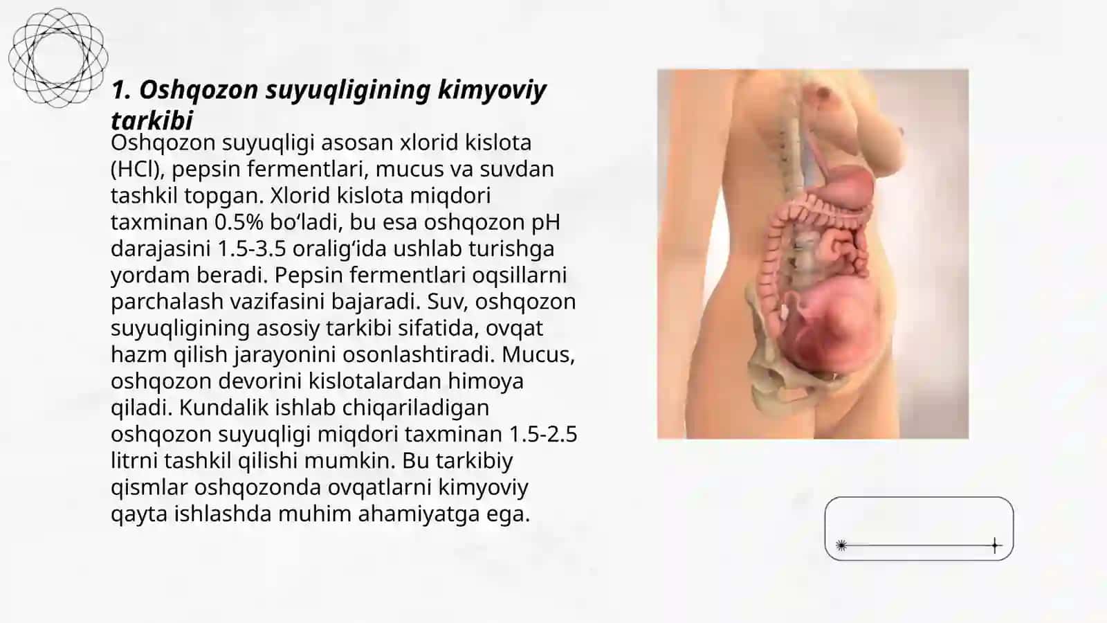 Oshqozon suyuqligi tarkibi, o’ziga xosligi va kasalliklari 3