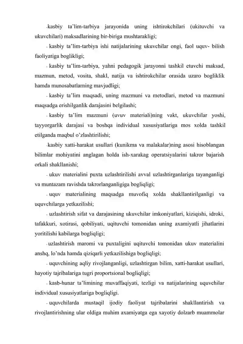 Kasb-hunar ta’limi qonuniyatlari 3