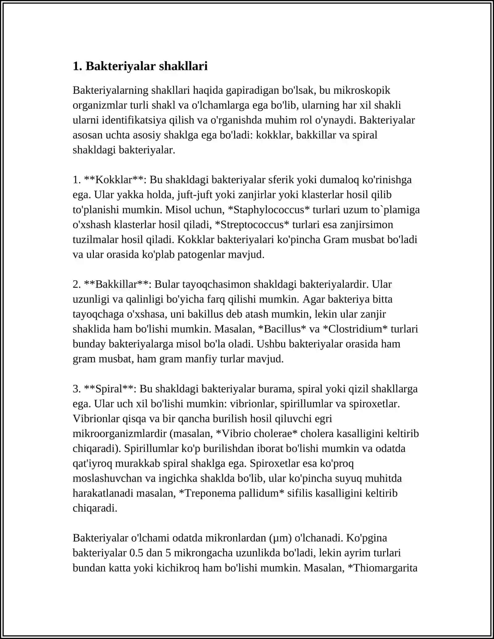 BACTERIYALAR MORFOLOGIYASI 3