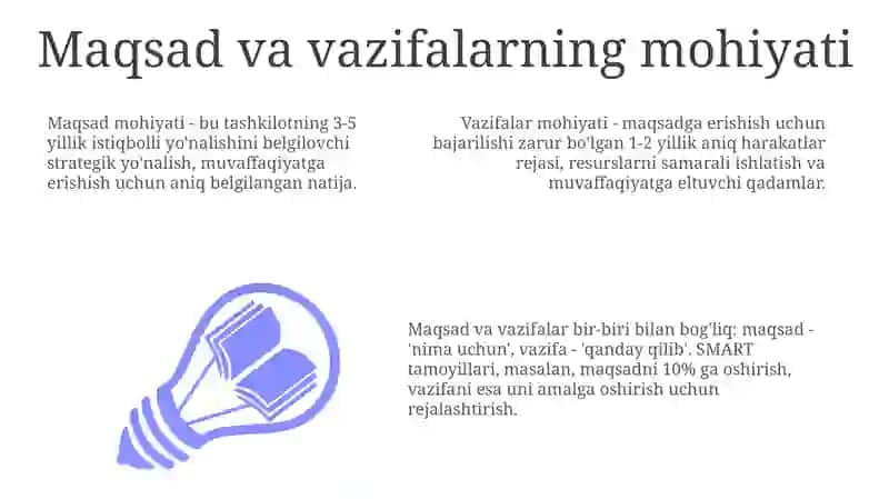 Menejment maqsadlari va vazifalari 3