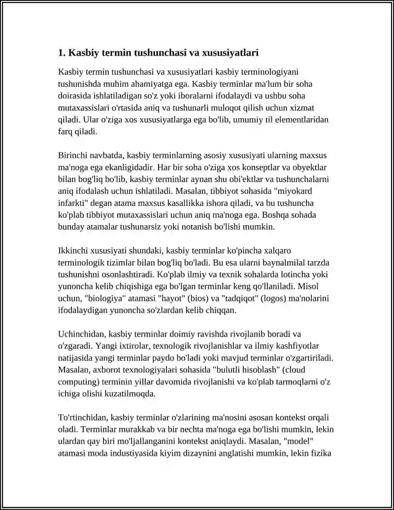 KASBIY TERMINOLOGIYANI TUSHUNISH 3