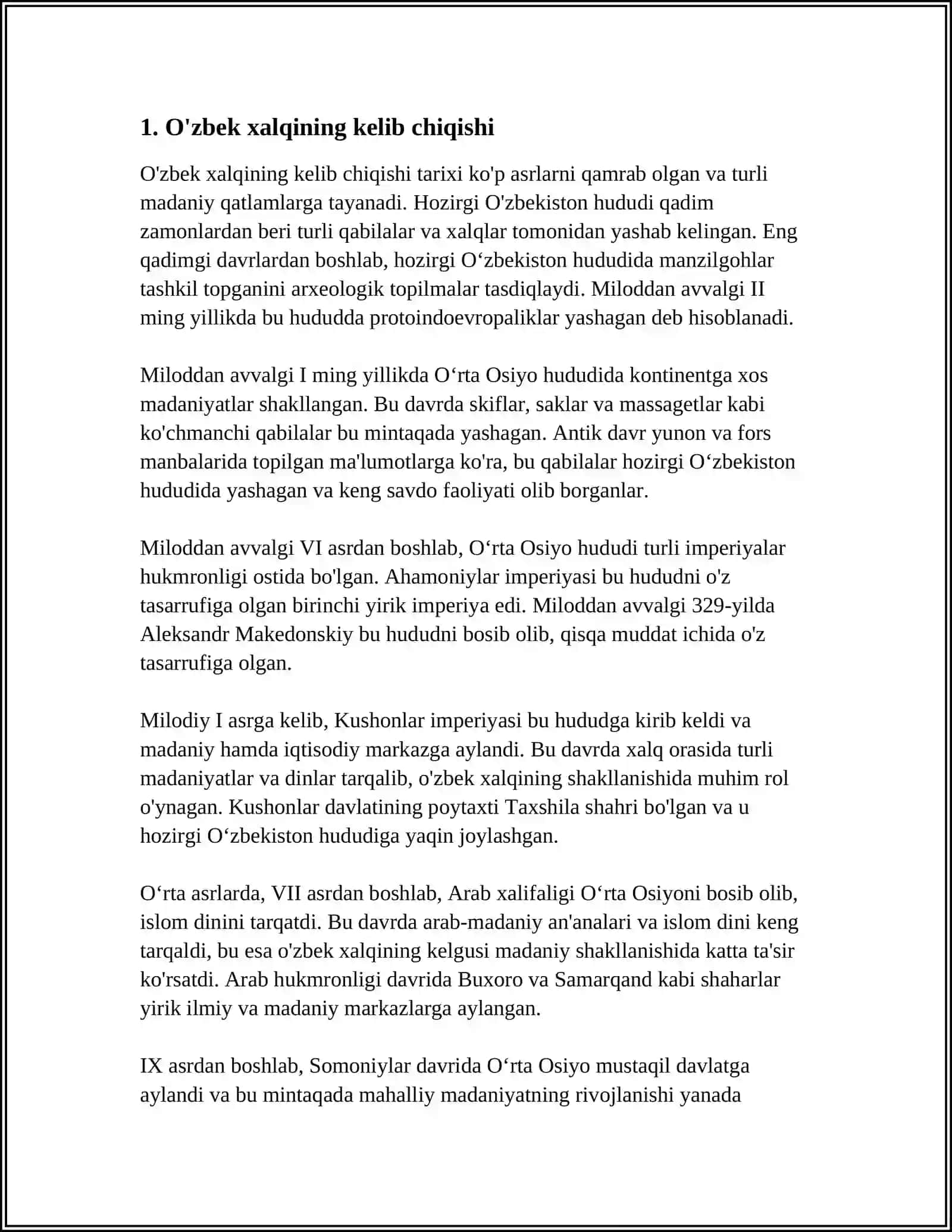 O'ZBEK XALQI ETNOLOGIYASI 3