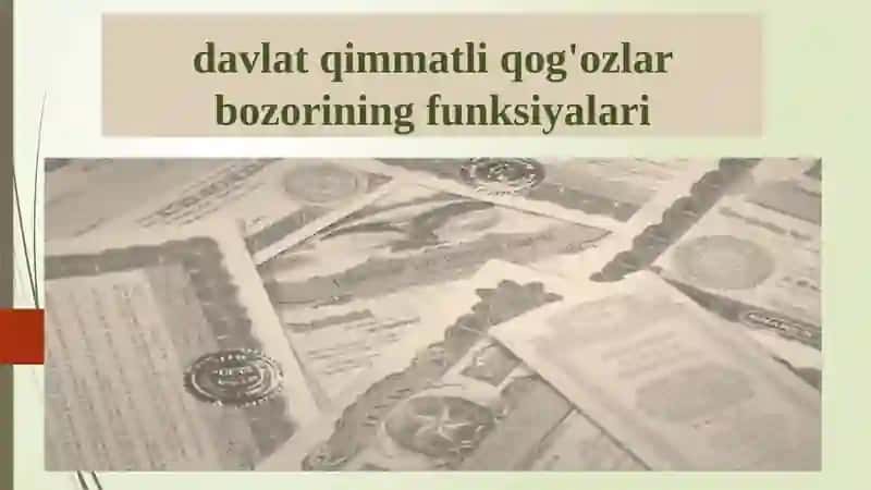 Davlat qimmatli qog'ozlar bozori 3