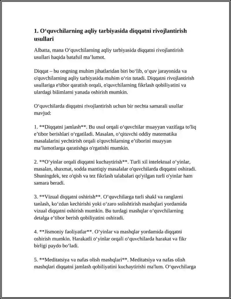 OʻQUVCHILARNING AQLIY TARBIYASI 3