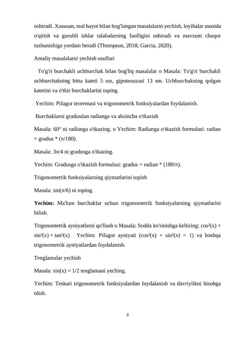 Trigonometrik funksiyalarni oqitish metodikasi 3