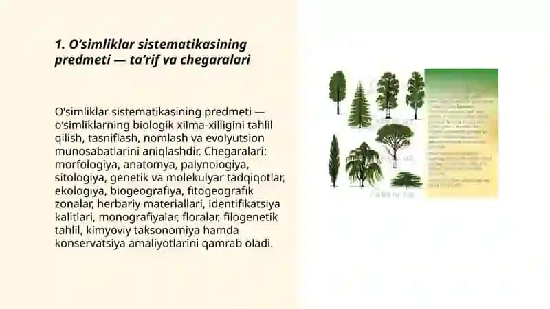 Oʻsimliklar sistematikasi 3
