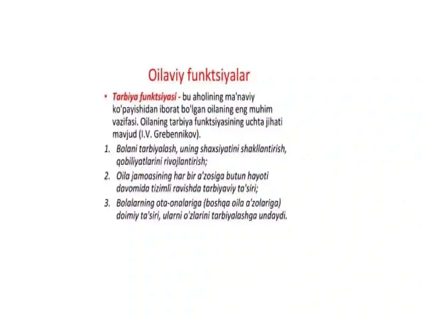 Oila va uning asosiy funksiyalari 3