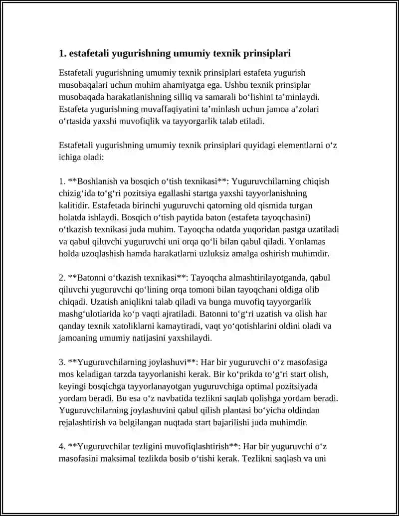 ESTAFETALI YUGURISH MASOFASINI TEXNIKASI 3