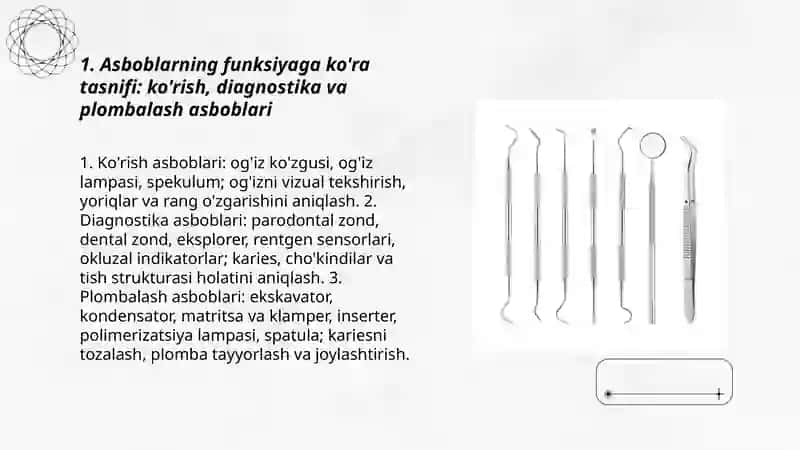 Stomatologik asboblarning tasnifi 3