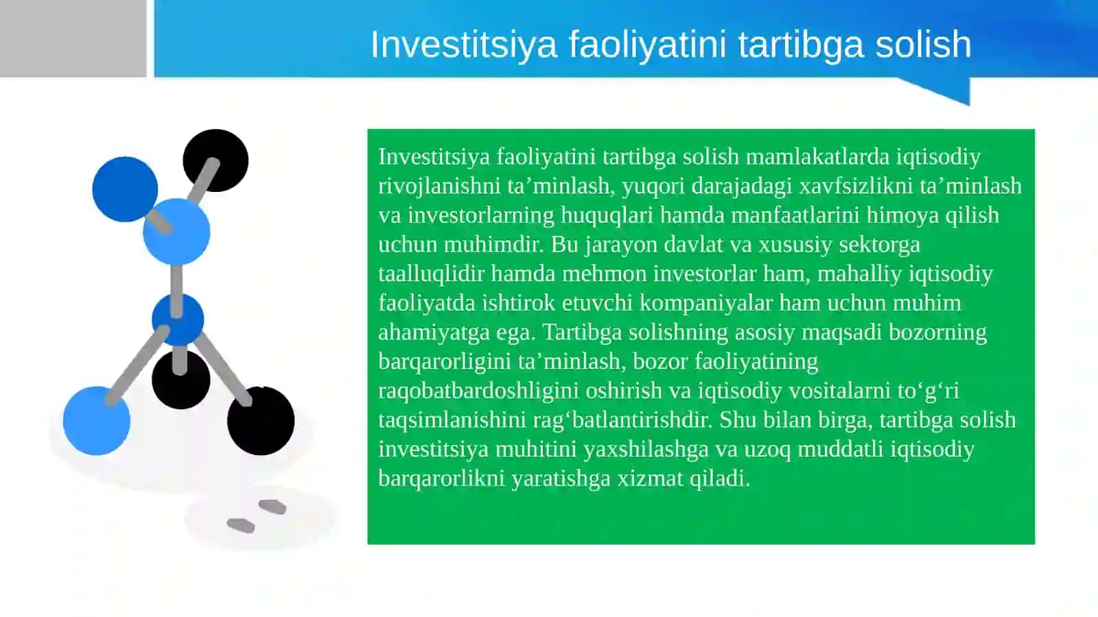 Investitsiya faoliyatini tartibga solish usullari 3