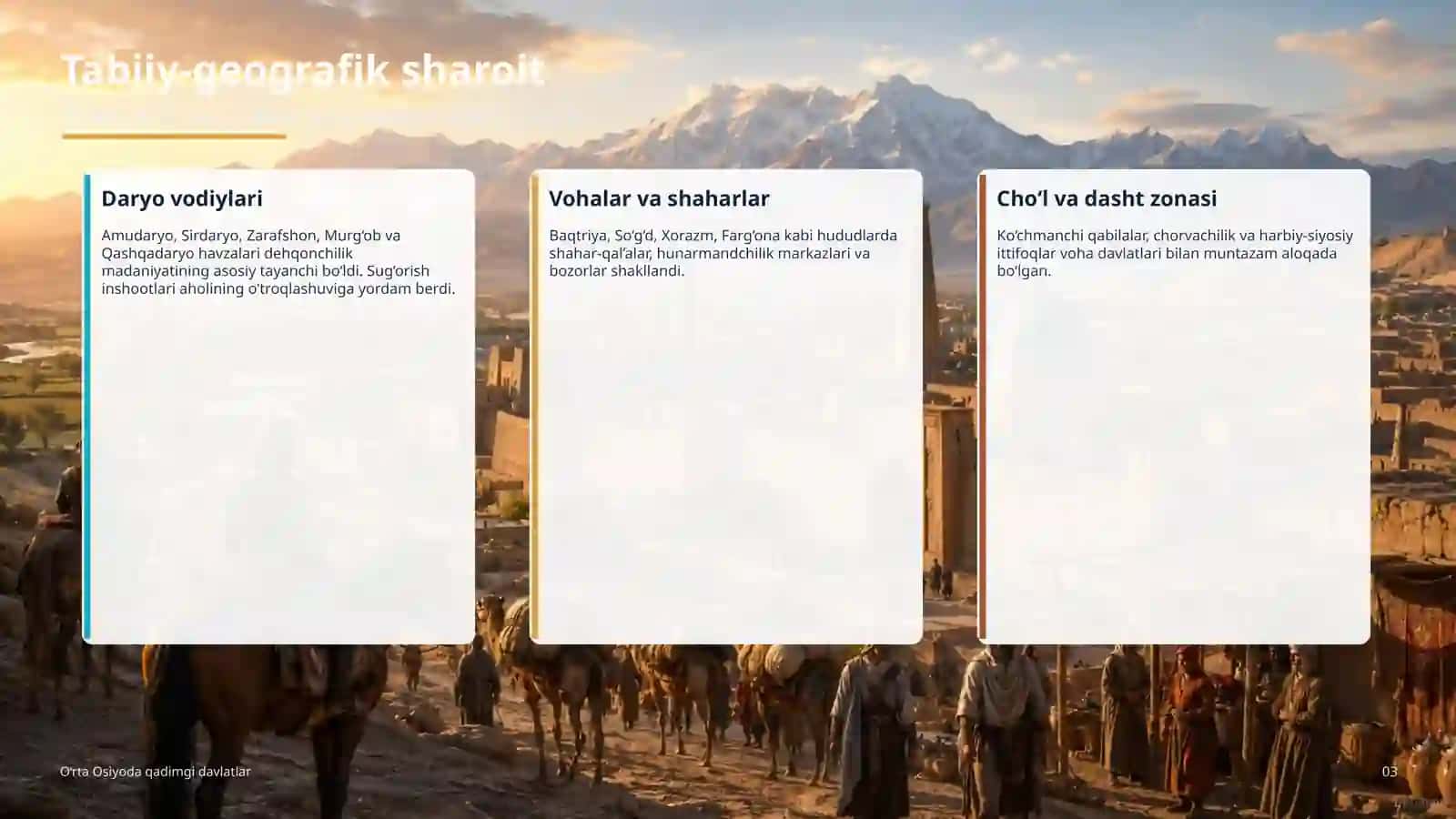 O‘RTA OSIYODA QADIMGI DAVLATLAR 3