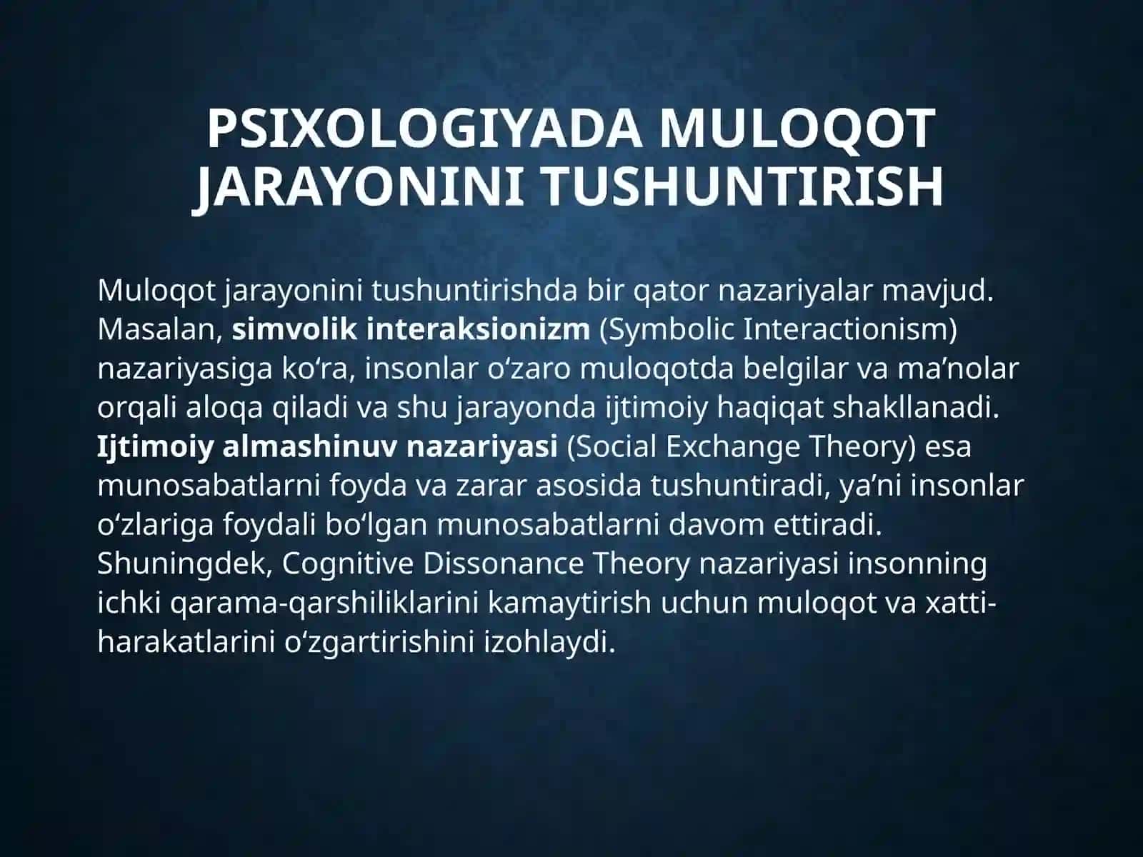 Muloqot va shaxslararo munosabatlar psixologiyasi 3